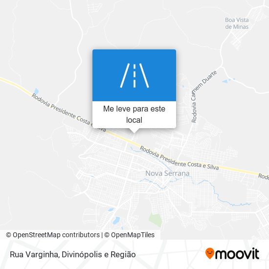 Rua Varginha mapa