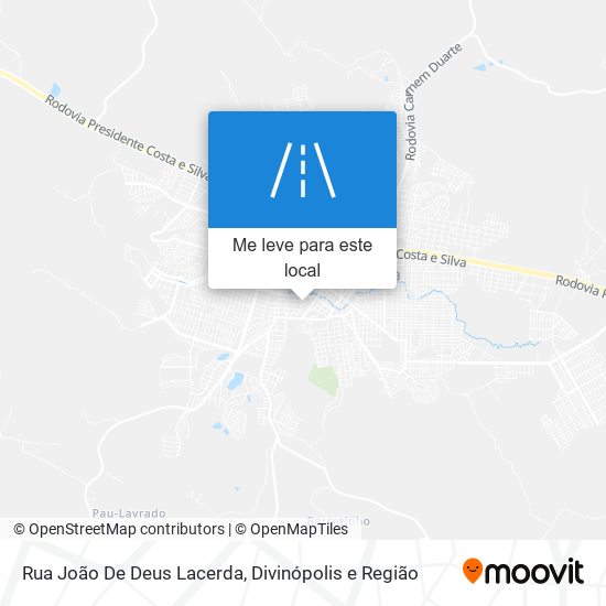 Rua João De Deus Lacerda mapa