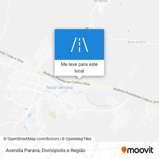 Avenida Paraná mapa