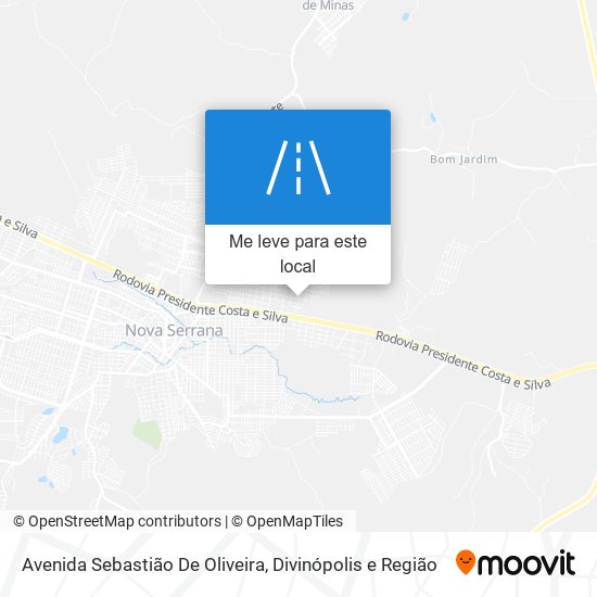 Avenida Sebastião De Oliveira mapa