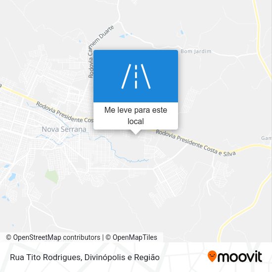 Rua Tito Rodrigues mapa