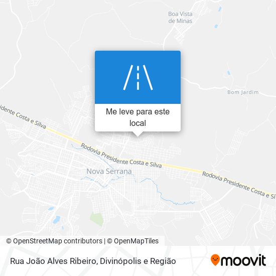 Rua João Alves Ribeiro mapa