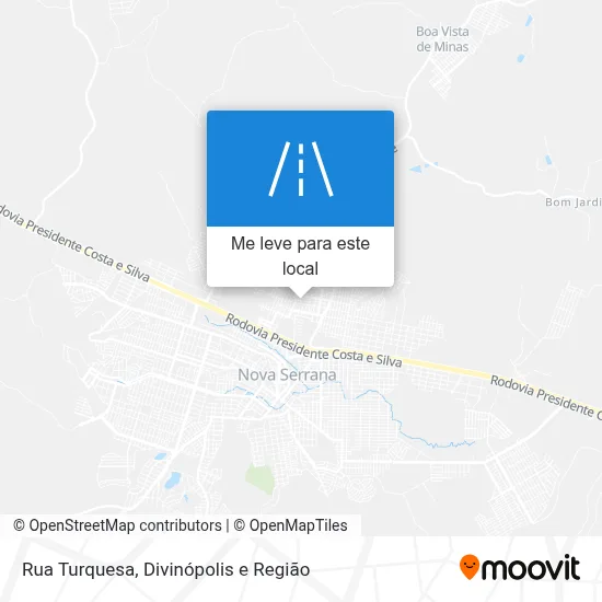 Rua Turquesa mapa