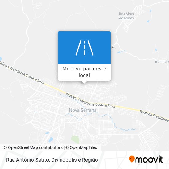 Rua Antônio Satito mapa