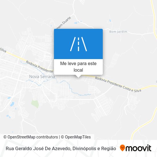 Rua Geraldo José De Azevedo mapa