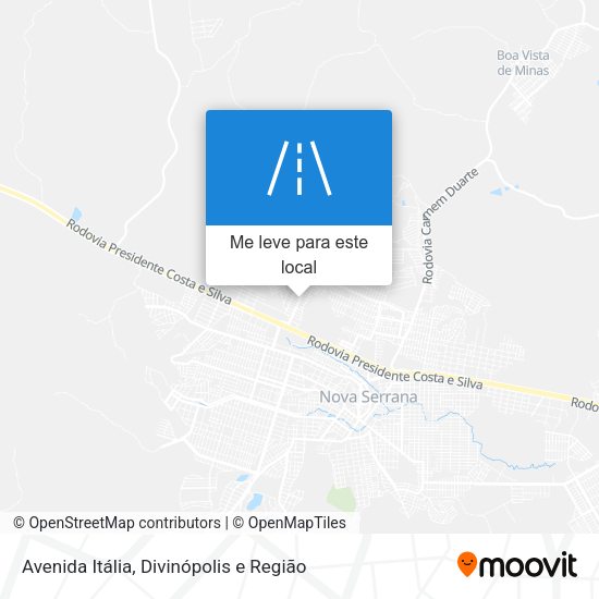 Avenida Itália mapa