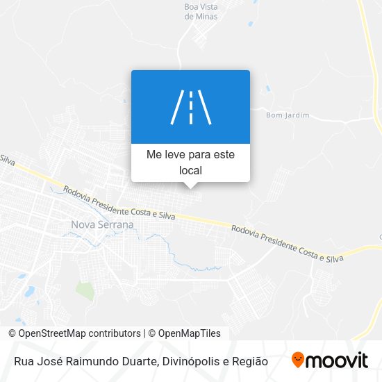 Rua José Raimundo Duarte mapa