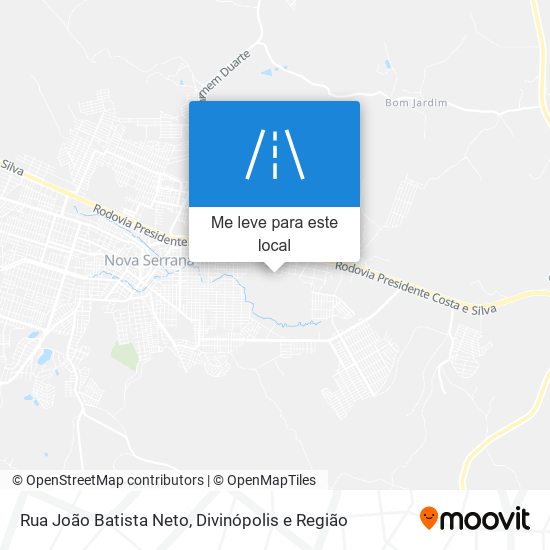 Rua João Batista Neto mapa