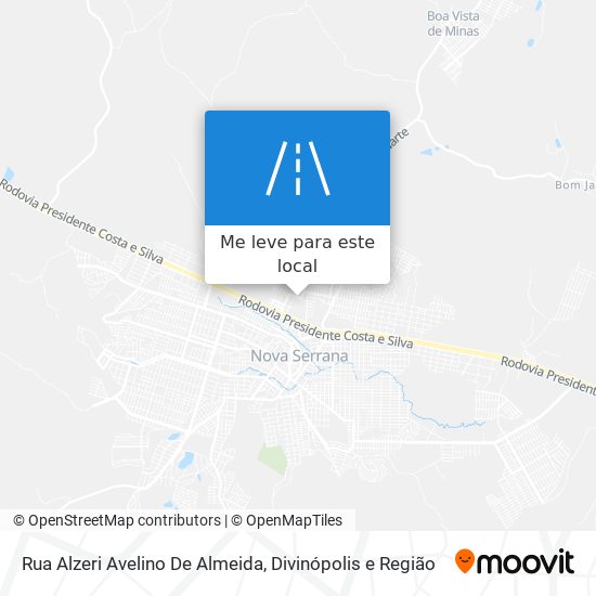Rua Alzeri Avelino De Almeida mapa