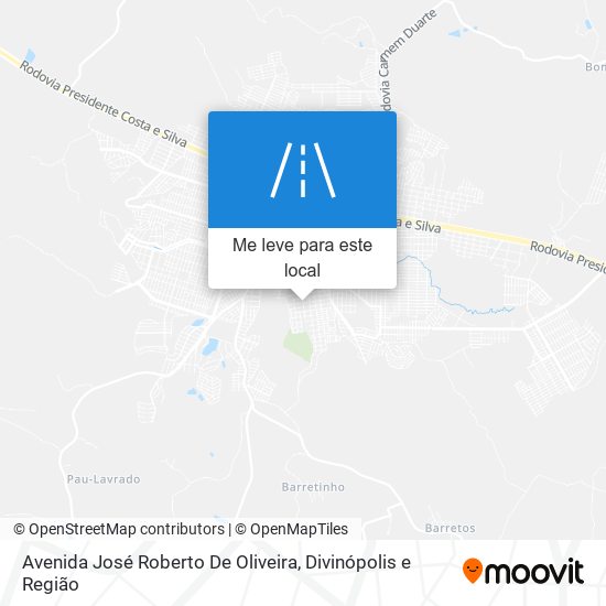 Avenida José Roberto De Oliveira mapa