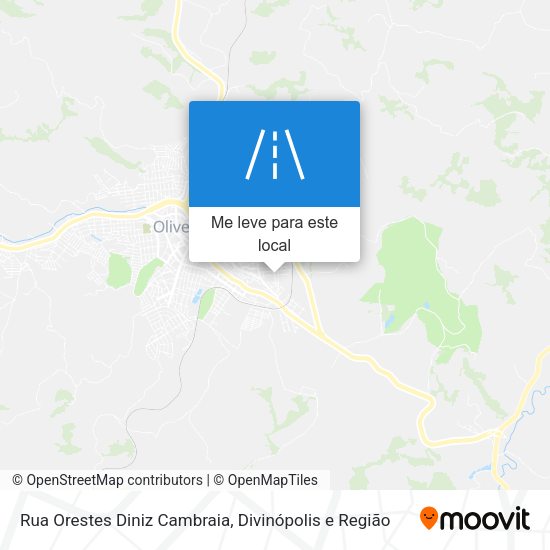 Rua Orestes Diniz Cambraia mapa
