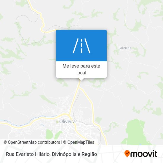 Rua Evaristo Hilário mapa