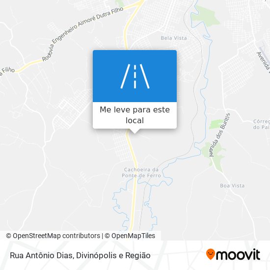Rua Antônio Dias mapa