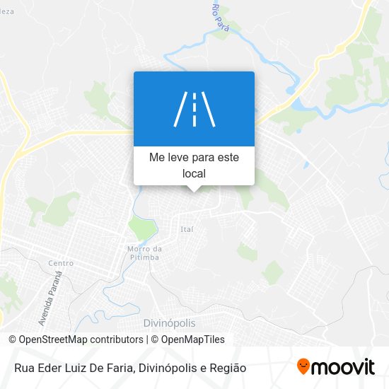 Rua Eder Luiz De Faria mapa