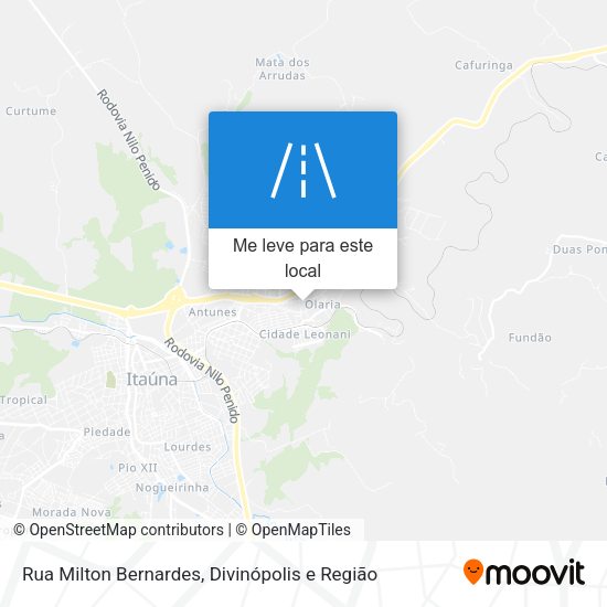 Rua Milton Bernardes mapa