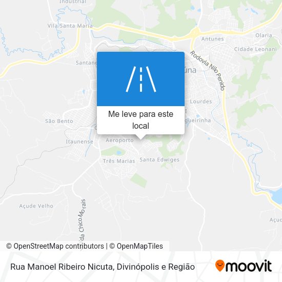 Rua Manoel Ribeiro Nicuta mapa