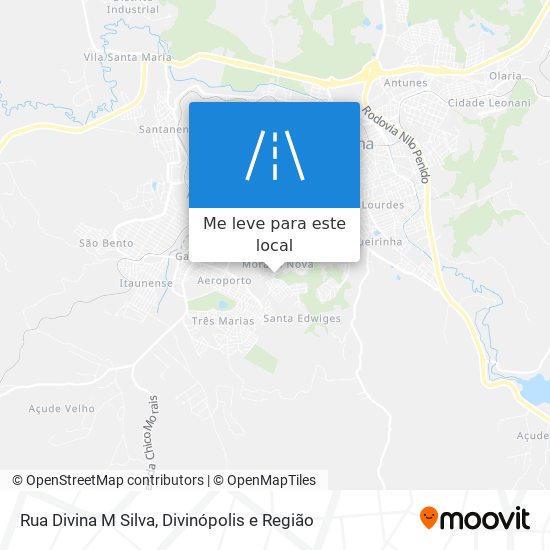 Rua Divina M Silva mapa