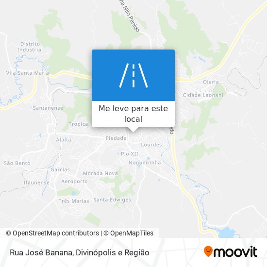 Rua José Banana mapa