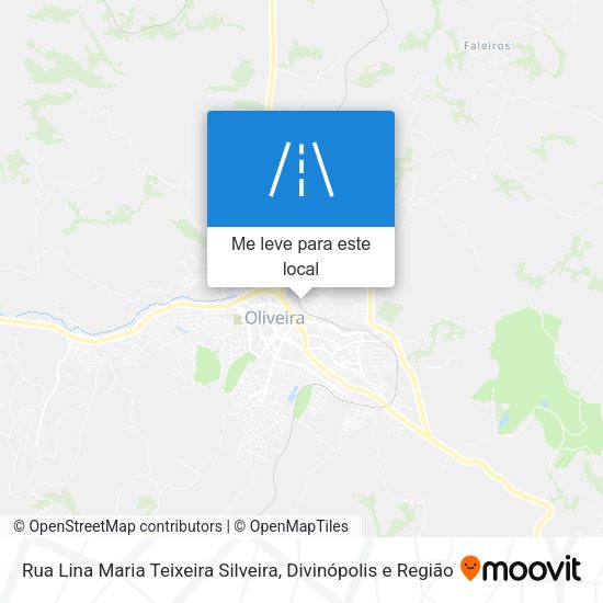Rua Lina Maria Teixeira Silveira mapa