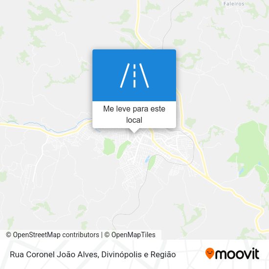 Rua Coronel João Alves mapa