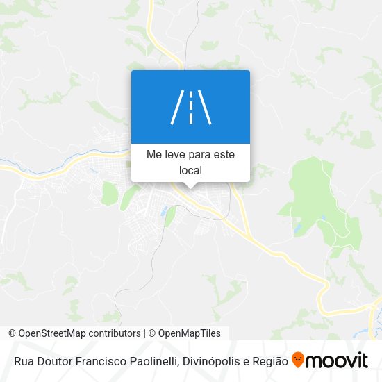 Rua Doutor Francisco Paolinelli mapa