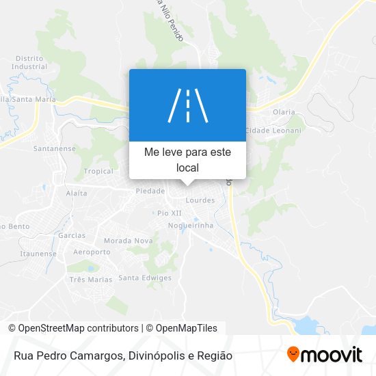 Rua Pedro Camargos mapa
