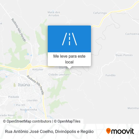 Rua Antônio José Coelho mapa