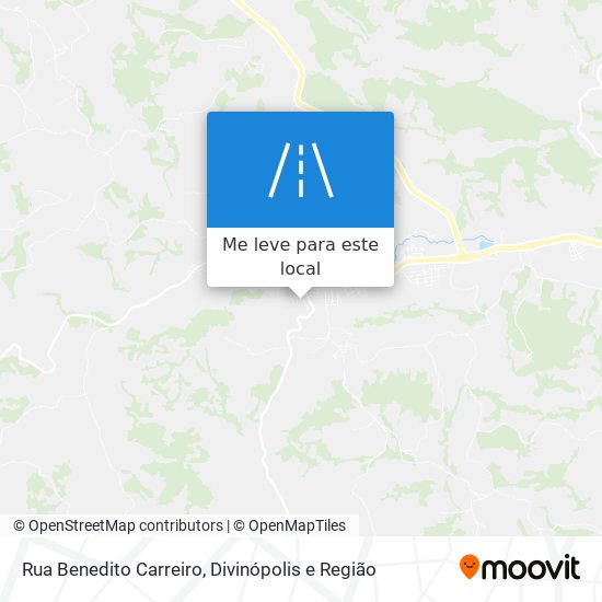 Rua Benedito Carreiro mapa
