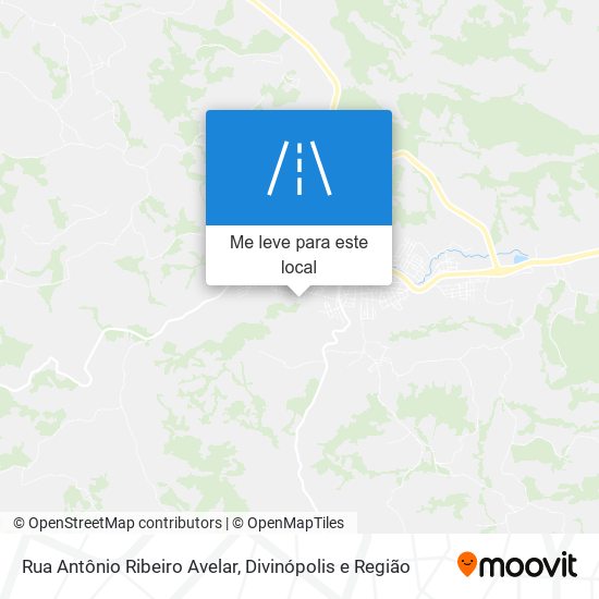 Rua Antônio Ribeiro Avelar mapa