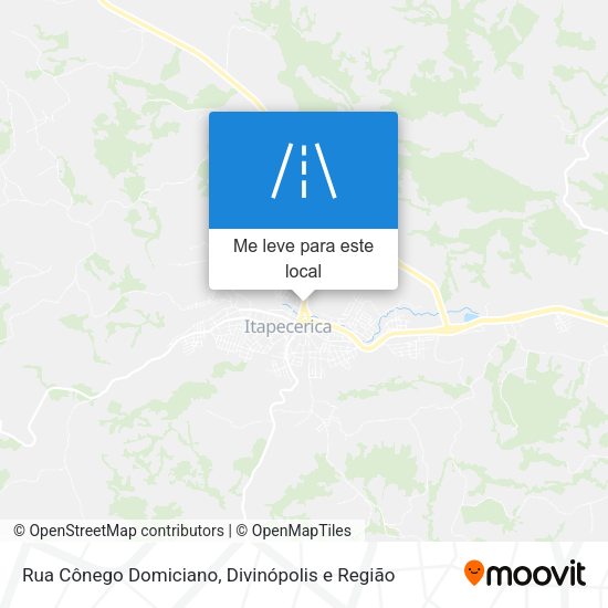 Rua Cônego Domiciano mapa