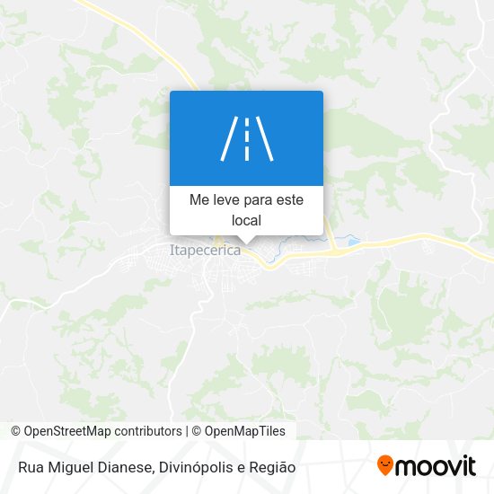 Rua Miguel Dianese mapa