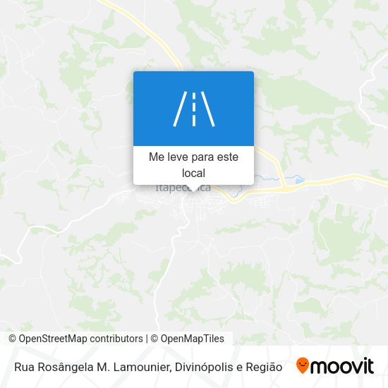 Rua Rosângela M. Lamounier mapa