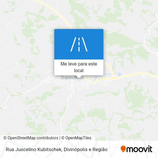 Rua Juscelino Kubitschek mapa