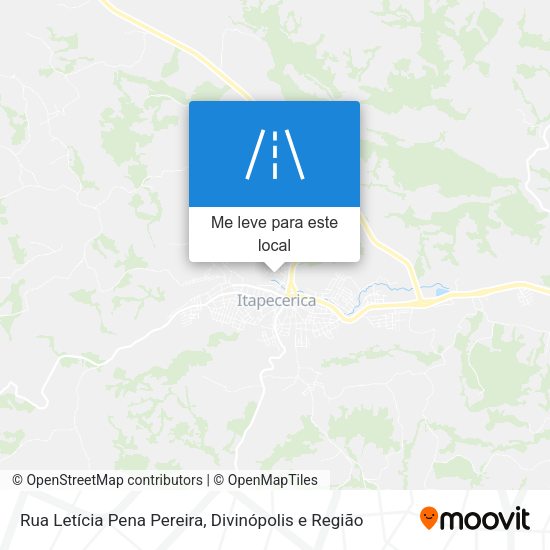 Rua Letícia Pena Pereira mapa