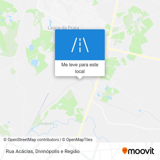 Rua Acácias mapa