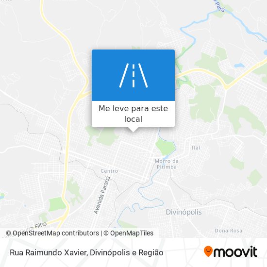 Rua Raimundo Xavier mapa