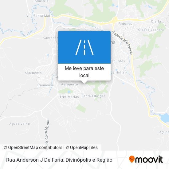 Rua Anderson J De Faria mapa