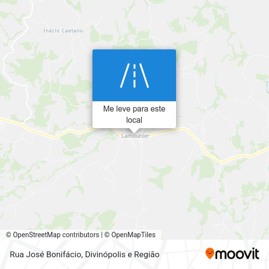 Rua José Bonifácio mapa