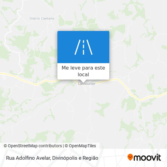 Rua Adolfino Avelar mapa
