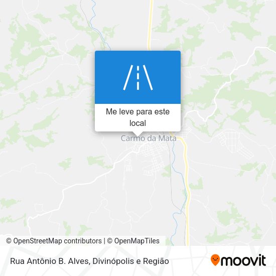 Rua Antônio B. Alves mapa