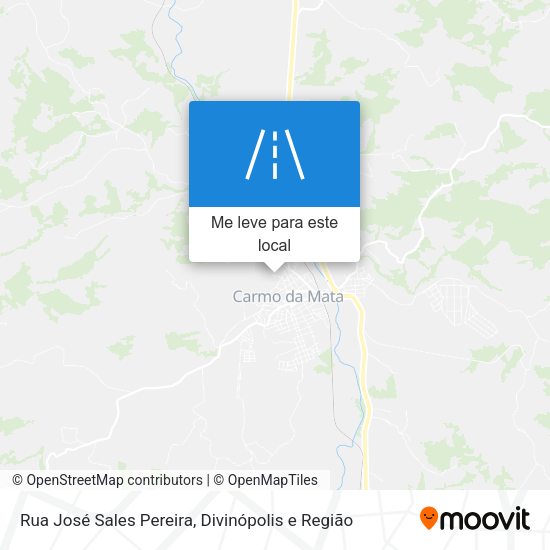 Rua José Sales Pereira mapa
