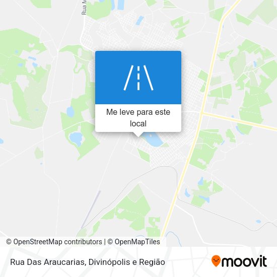 Rua Das Araucarias mapa