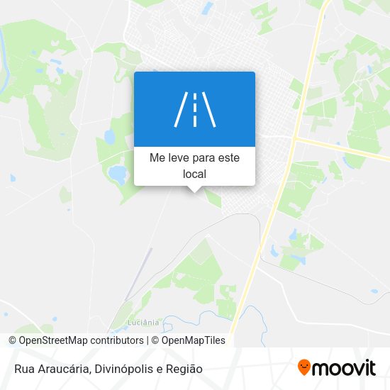 Rua Araucária mapa