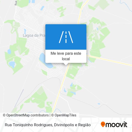 Rua Toniquinho Rodrigues mapa