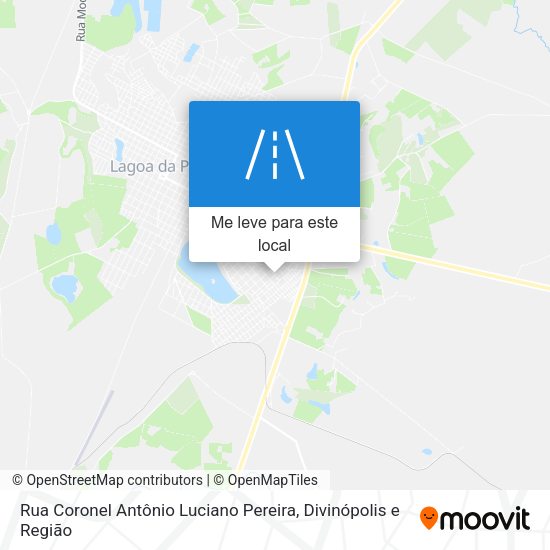 Rua Coronel Antônio Luciano Pereira mapa