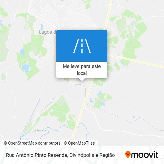 Rua Antônio Pinto Resende mapa