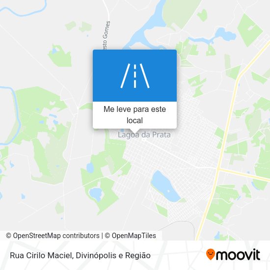 Rua Cirilo Maciel mapa