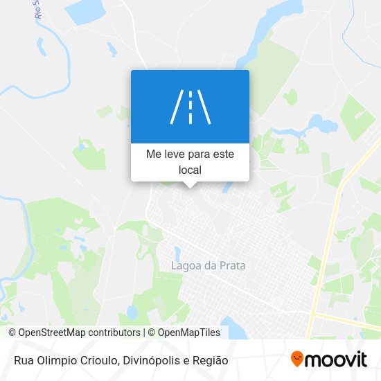 Rua Olimpio Crioulo mapa