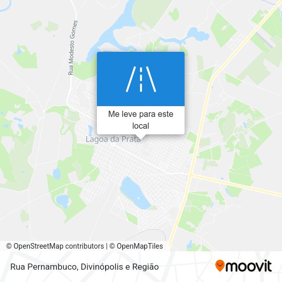Rua Pernambuco mapa
