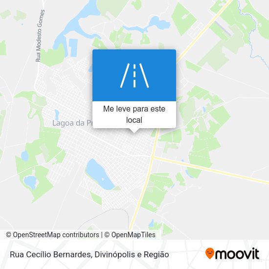 Rua Cecílio Bernardes mapa